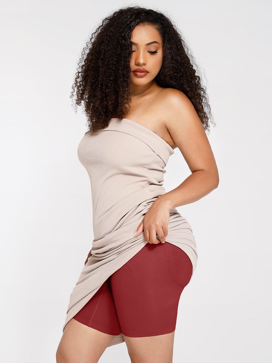 Strapless Butt-Lifting Tummy Control Shapewear Dark Brown 5