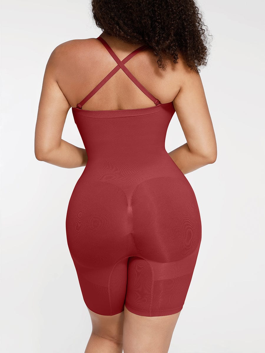Strapless Butt-Lifting Tummy Control Shapewear Dark Brown 2