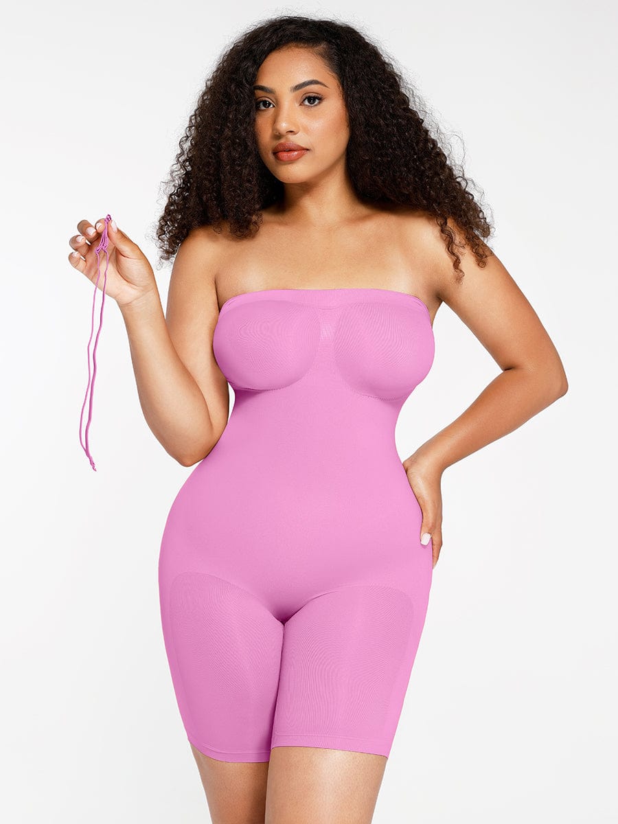 Strapless Butt-Lifting Tummy Control Shapewear Dark Skin 3