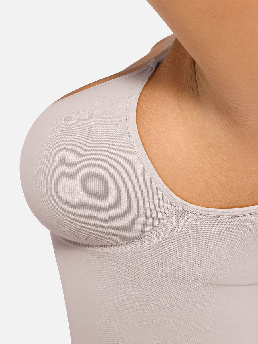 Postpartum Bust Support Shaping Tank Top Light Gray 1