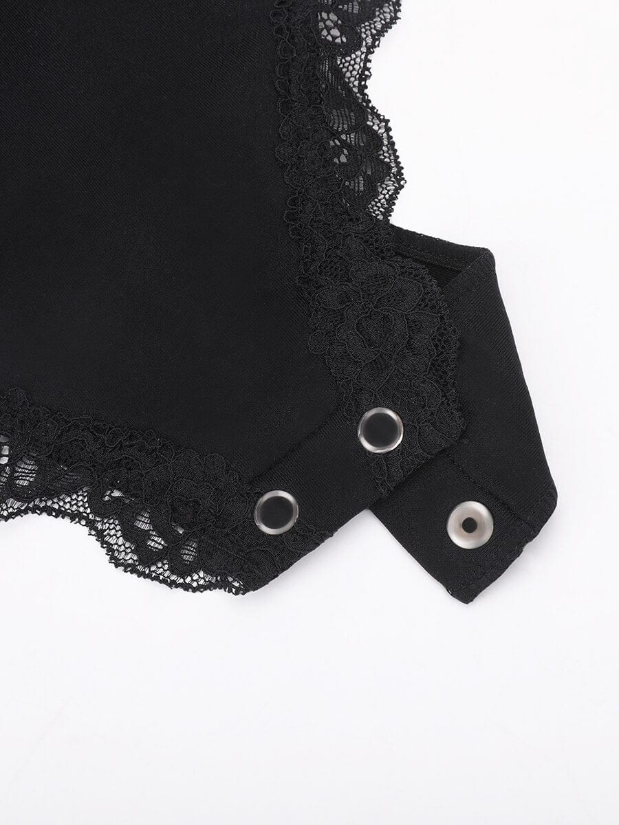 Seamless Lace Cami Tummy Control Thong Bodysuit 29
