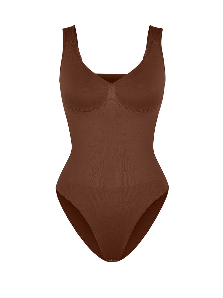 Diamond Neck Bust Support Panty Bodysuit 19
