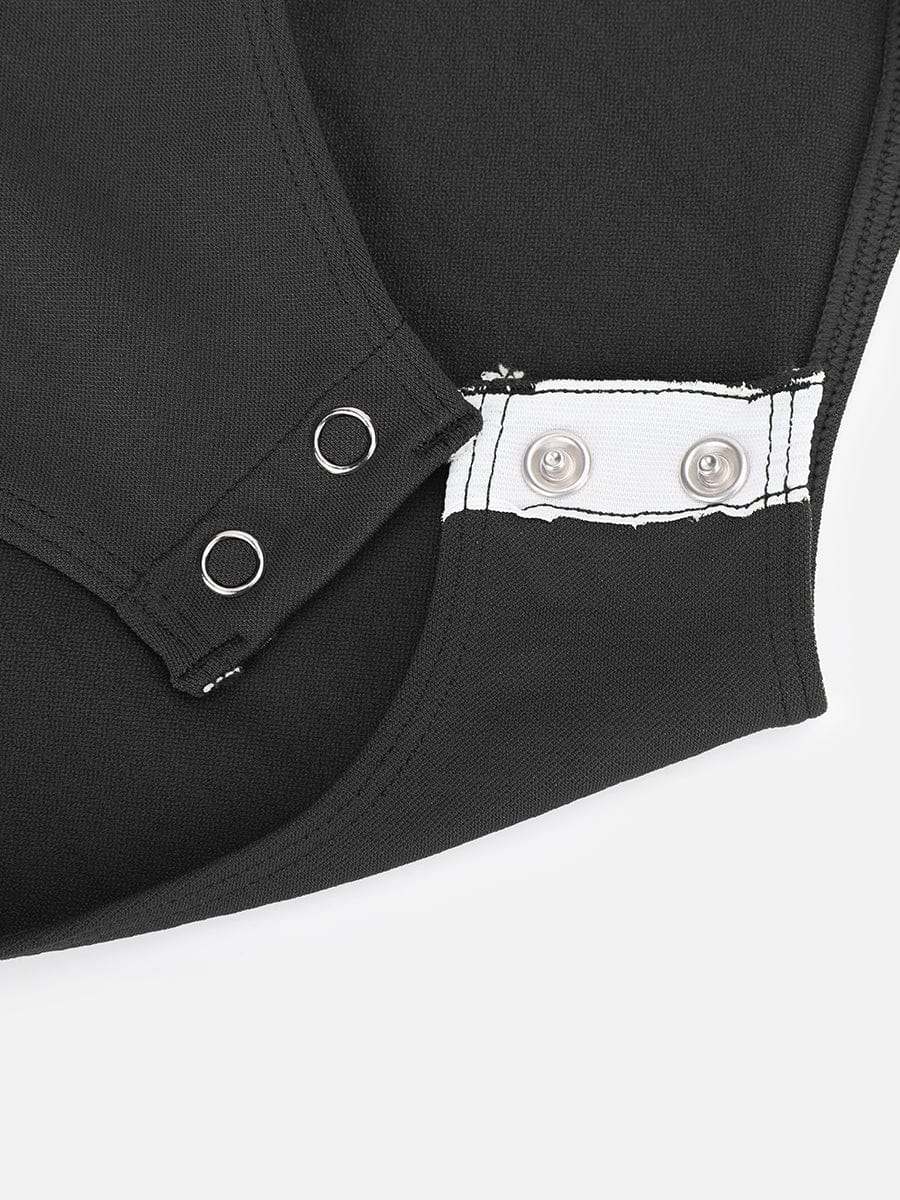 Diamond Neck Bust Support Panty Bodysuit 12