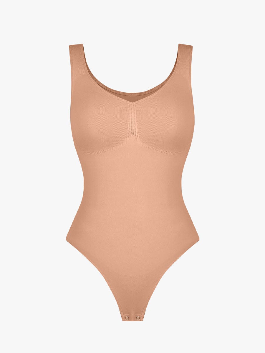 Diamond Neckline Thong Bodysuit 9