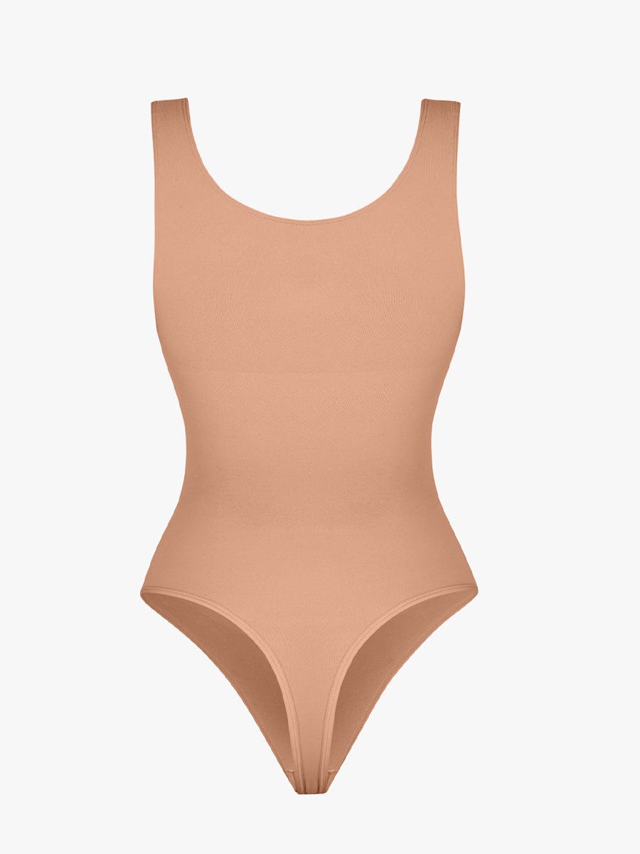 Diamond Neckline Thong Bodysuit 11