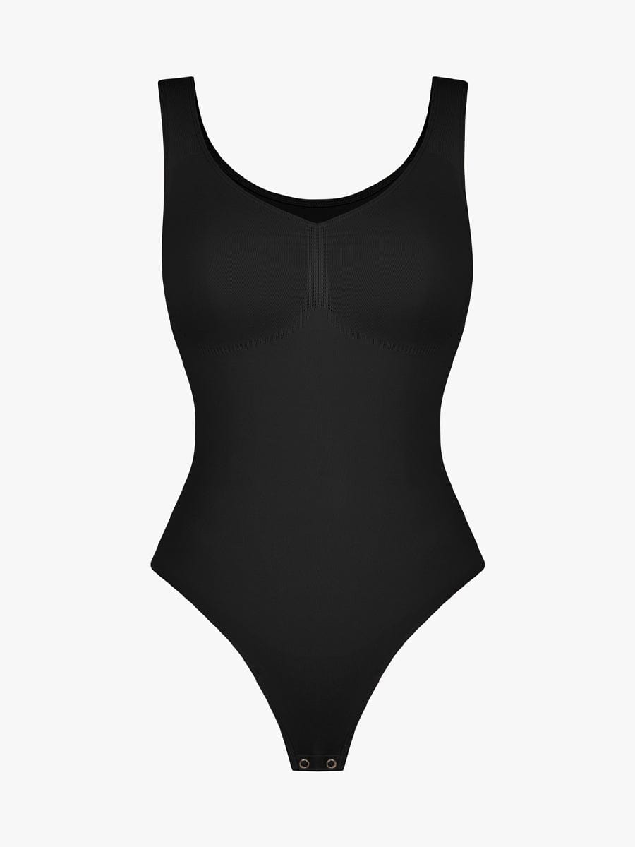 Diamond Neckline Thong Bodysuit 19