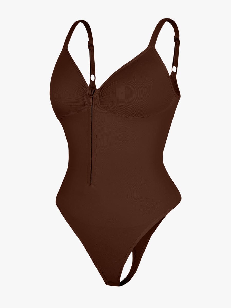 Seamless Plunge Chest Support Bodysuit 9