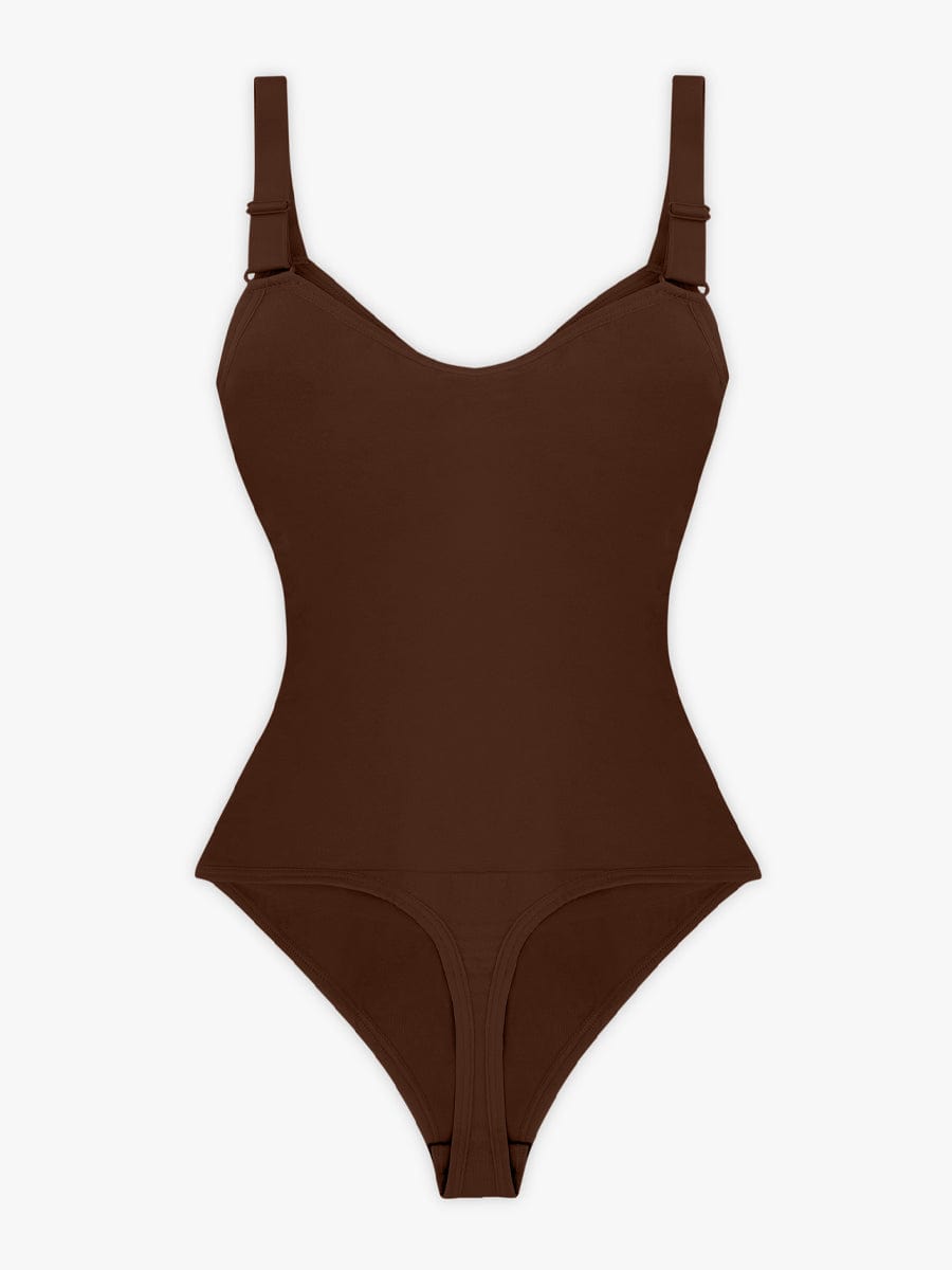 Seamless Plunge Chest Support Bodysuit 5