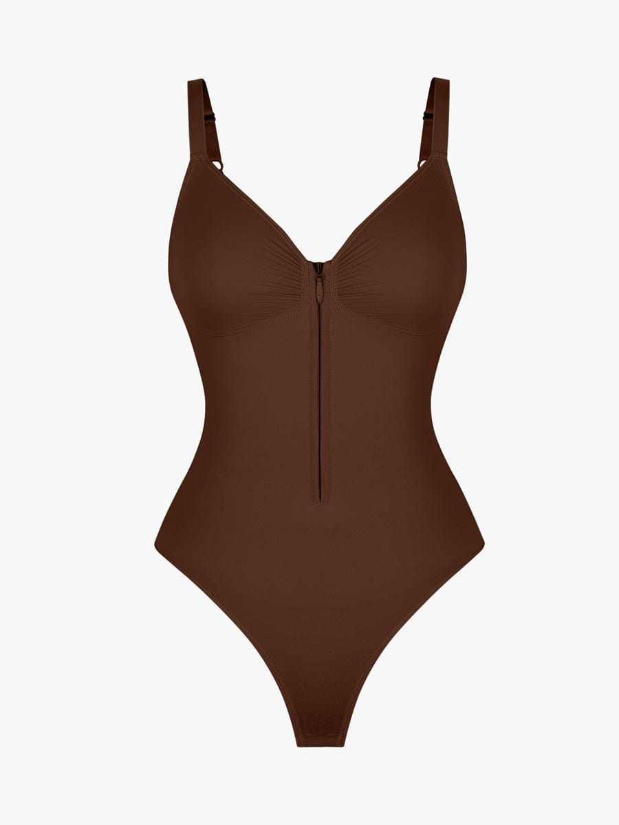 Seamless Plunge Chest Support Bodysuit 4
