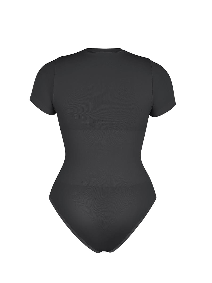Seamless Short Sleeve Waist Shaping Bodysuit 22