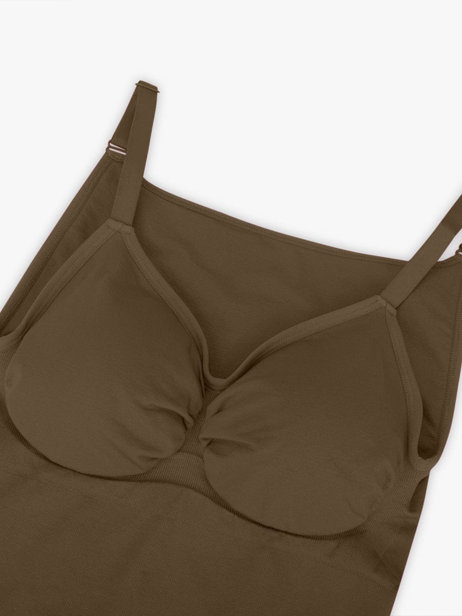 Seamless Bra-Free Cami Tummy Control Thong Bodysuit 18