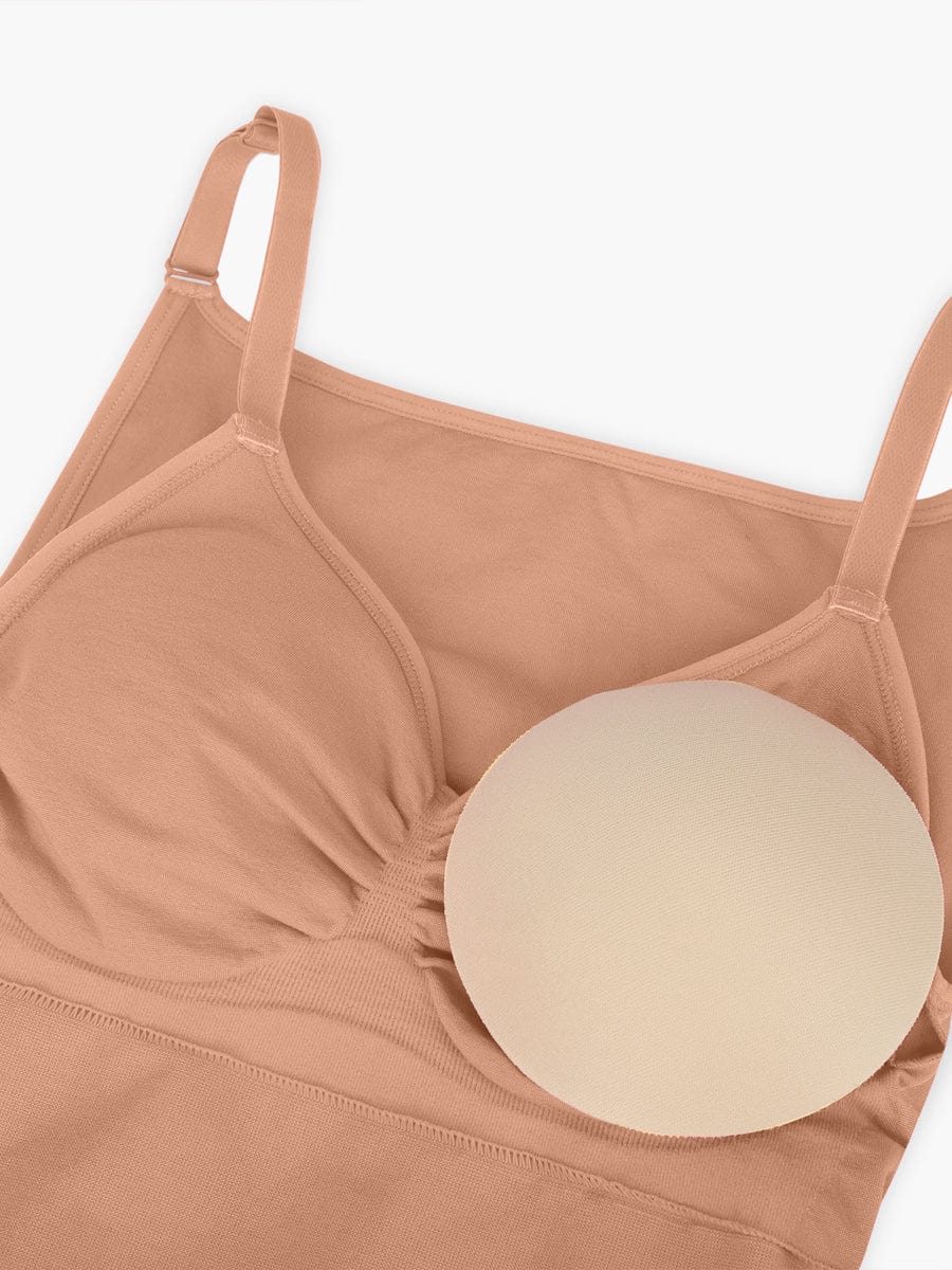 Seamless Bra-Free Cami Tummy Control Thong Bodysuit 2