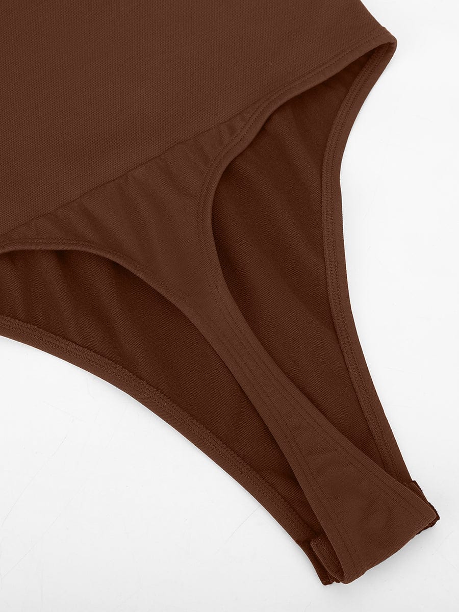 Seamless Built-In Bra Tummy Control Thong Bodysuit 6