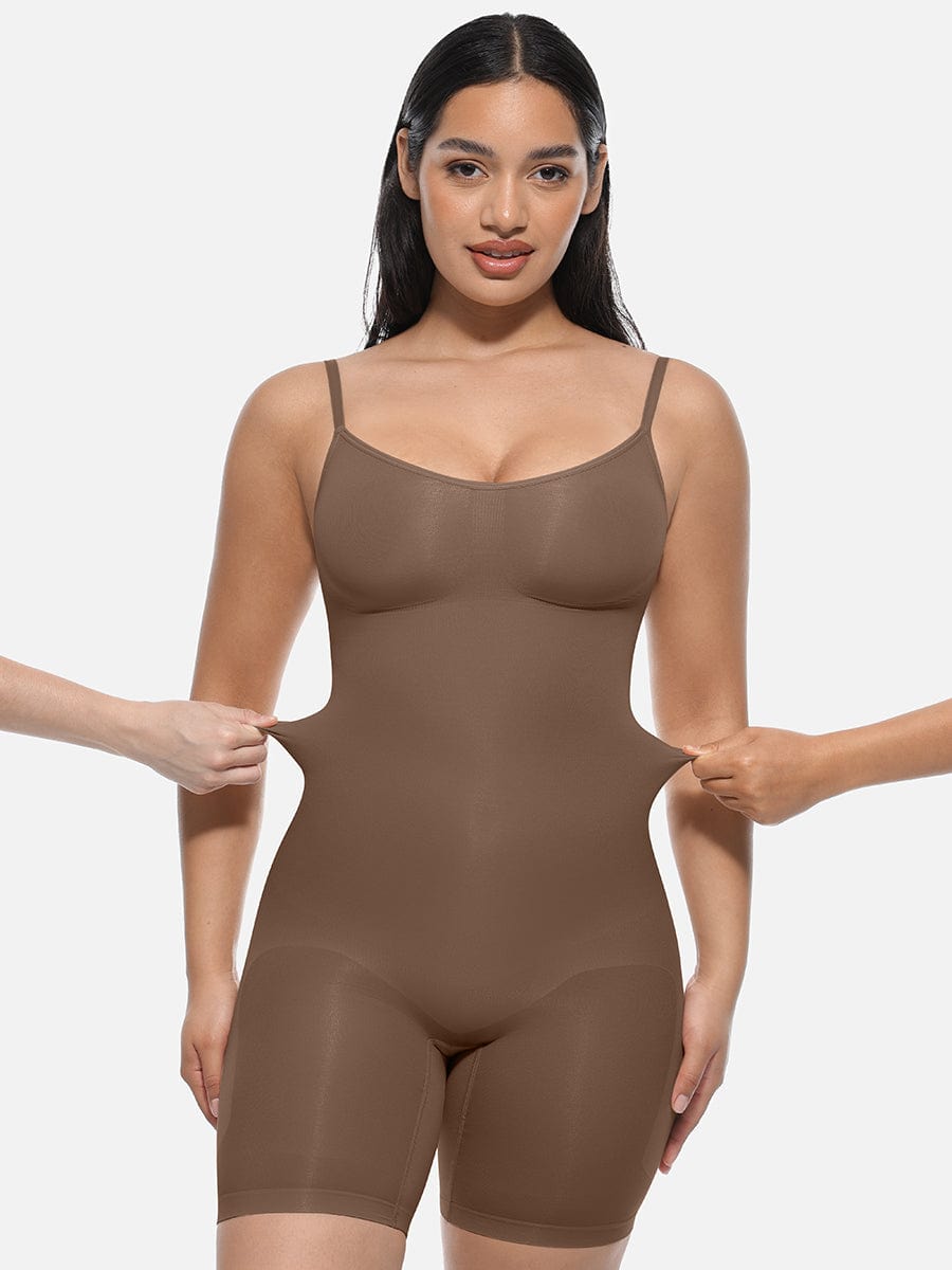 Plus Size Full Body Shaper Dark Brown 4