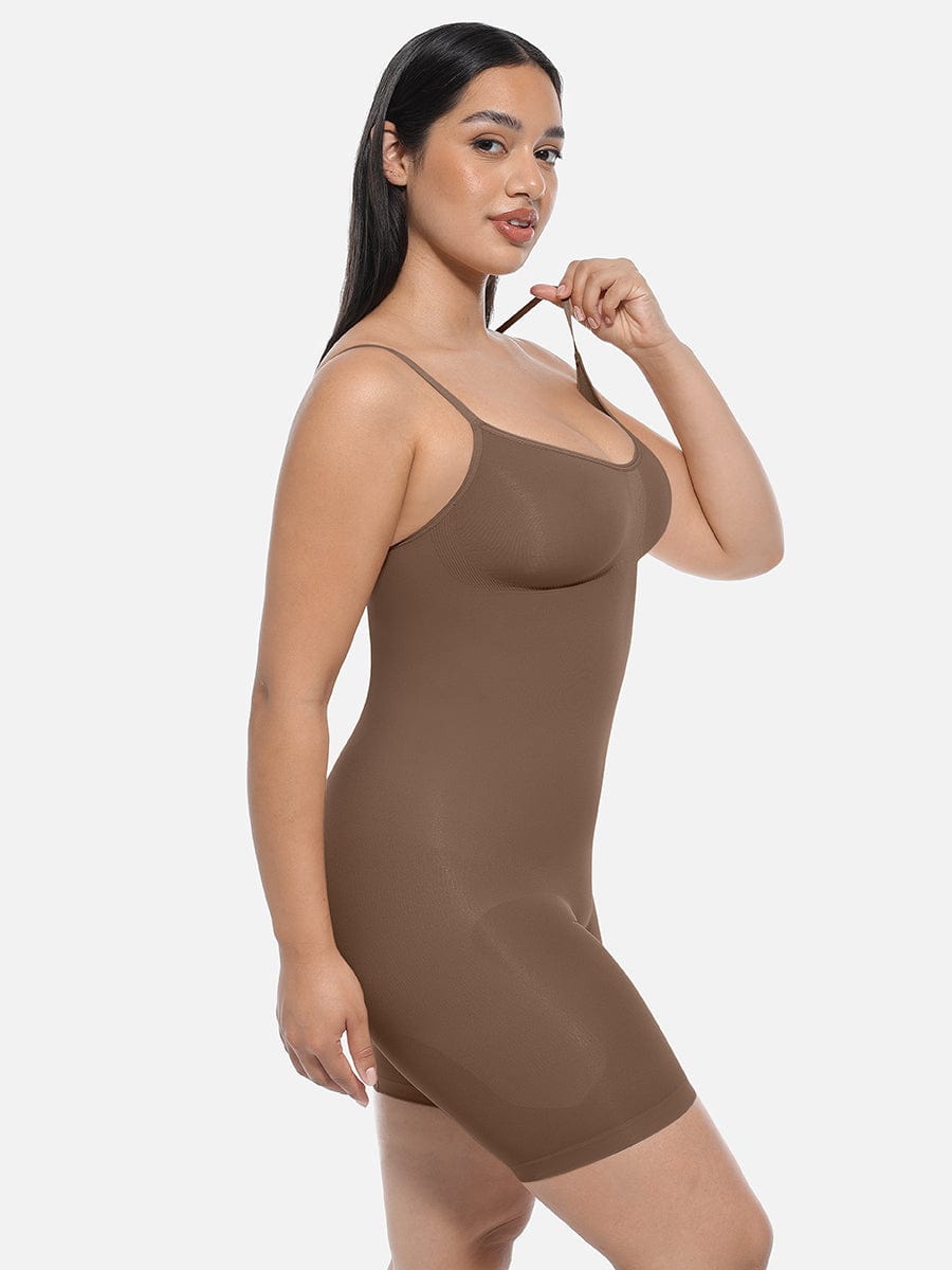 Plus Size Full Body Shaper Dark Brown 3