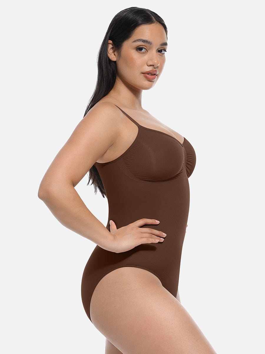 Tighten-the-Abdomen One-Piece Shapewear Briefs Light Skin 2