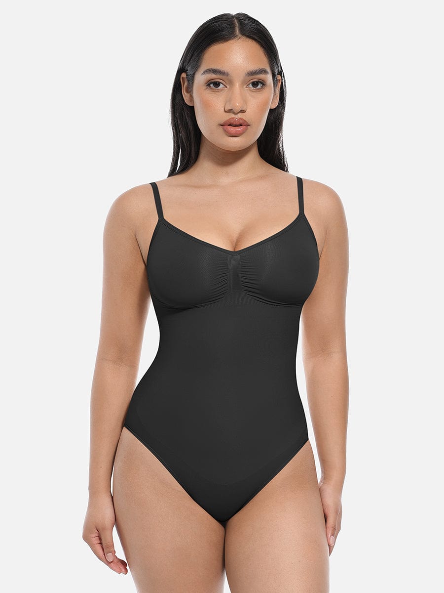 Tighten-the-Abdomen One-Piece Shapewear Briefs Red 3