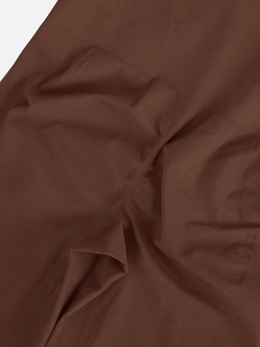 Eco-Friendly Outerwear Jumpsuit Shapewear Dark Brown 2