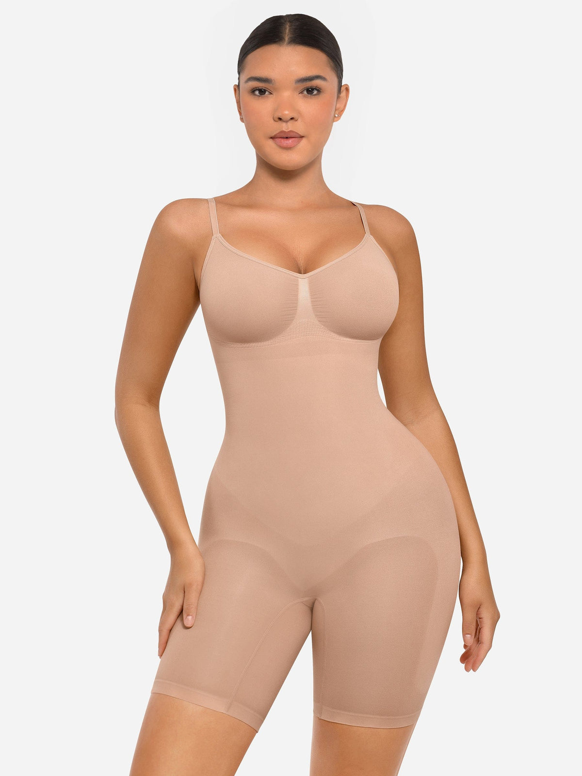 Mid-Thigh Butt Lifter Full Body Shaper Black 3