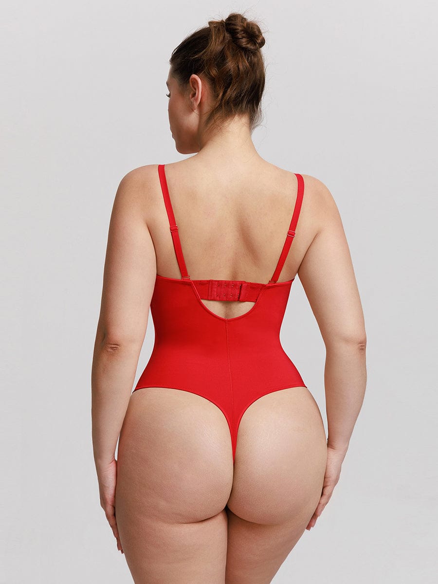 One-Piece Underwire Strapless Shaping Bodysuit Light Brown 5