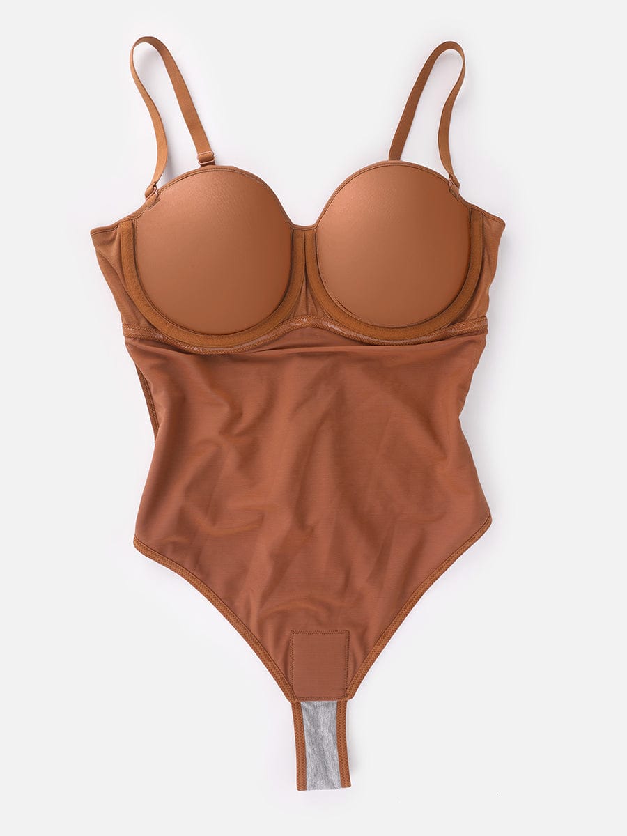 One-Piece Underwire Strapless Shaping Bodysuit Light Skin 5