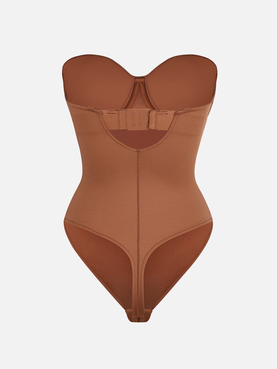 One-Piece Underwire Strapless Shaping Bodysuit Light Skin 1