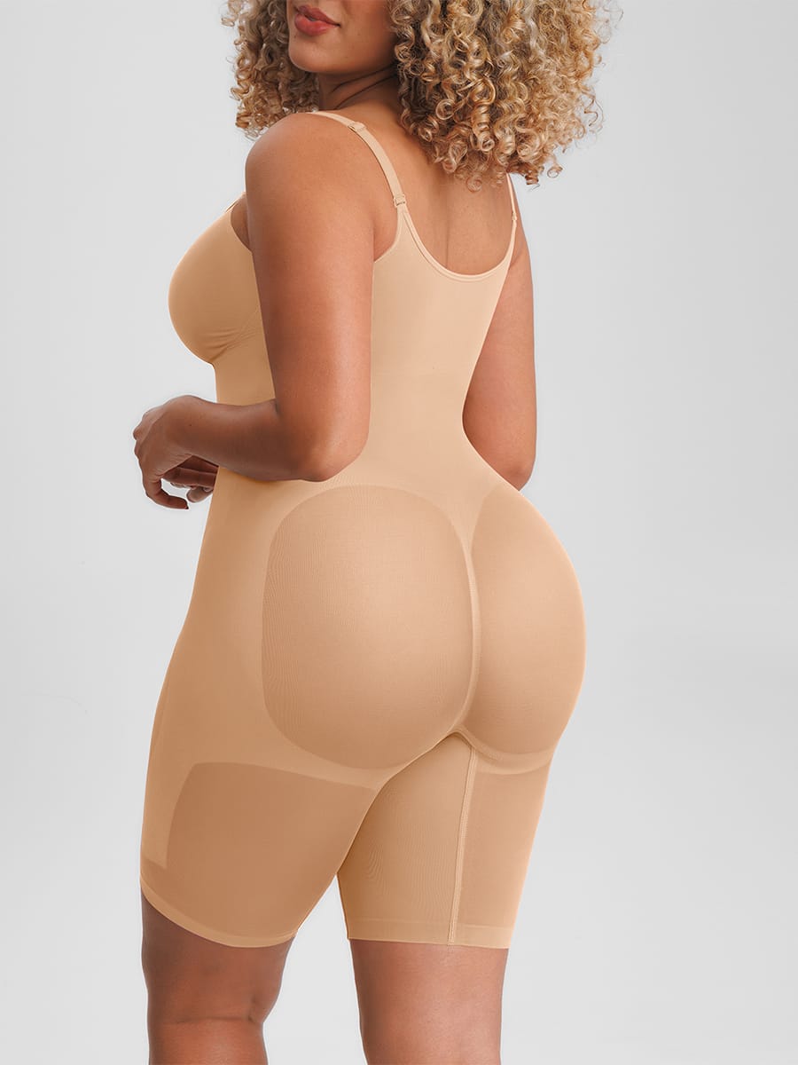 Seamless Butt-Lifting Bodysuit With Invisible Zip Black 3