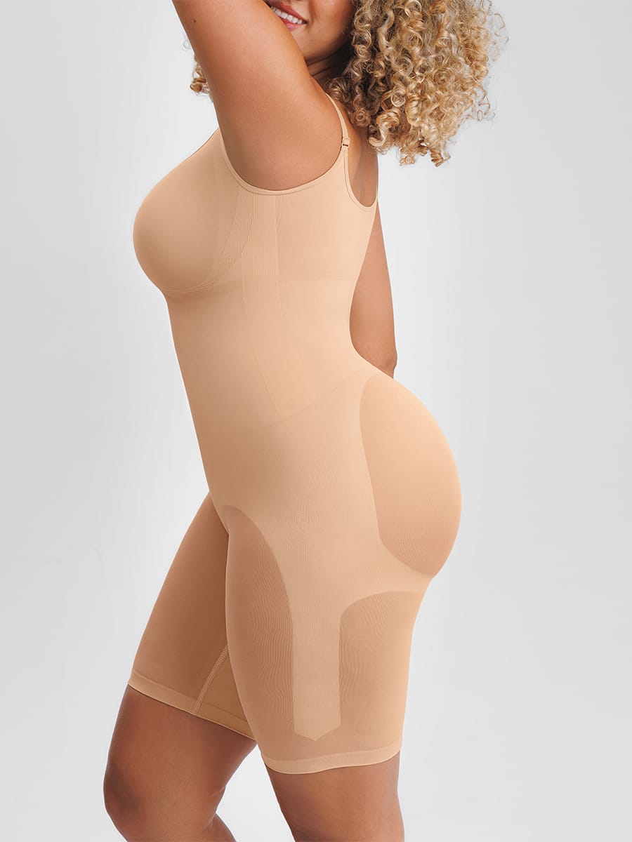 Seamless Butt-Lifting Bodysuit With Invisible Zip Black 2