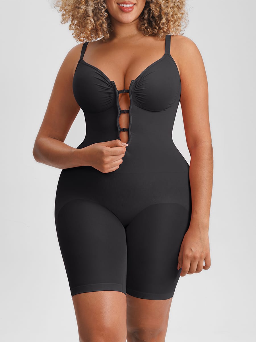 Seamless Butt-Lifting Bodysuit With Invisible Zip 1