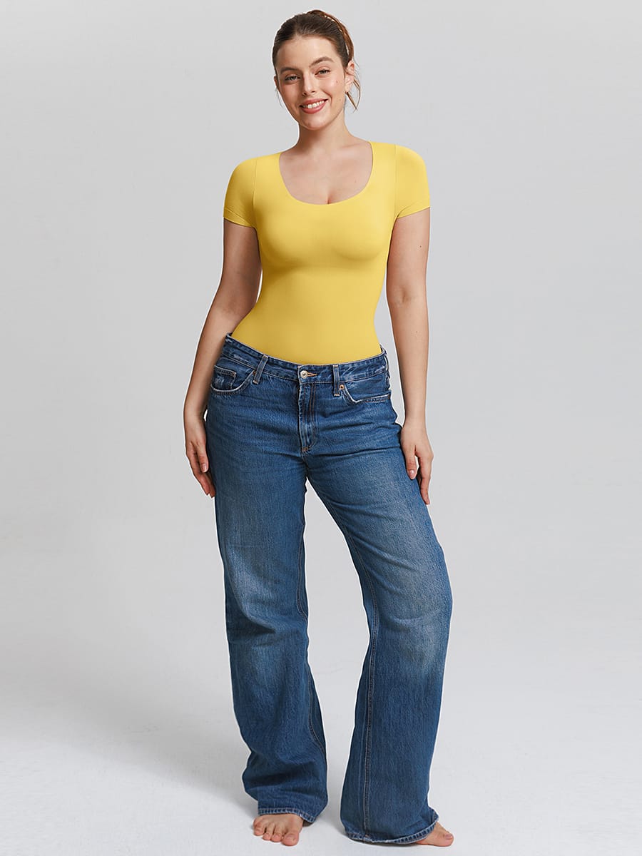 Seamless Tummy Control Bodysuit – Scoop Neck 29