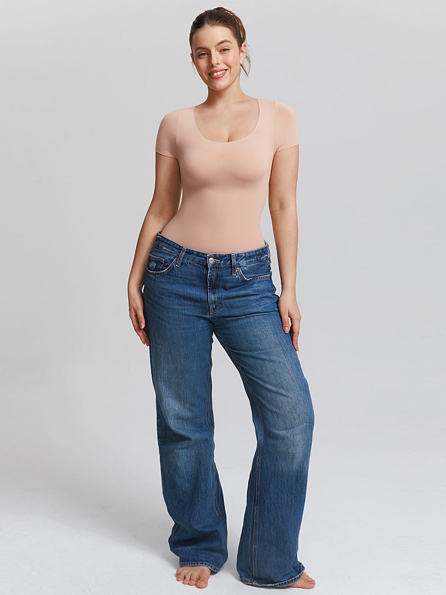 Seamless Tummy Control Bodysuit – Scoop Neck 21