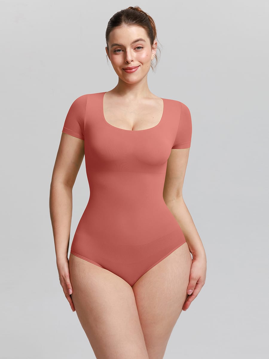 Seamless Tummy Control Bodysuit – Scoop Neck 9