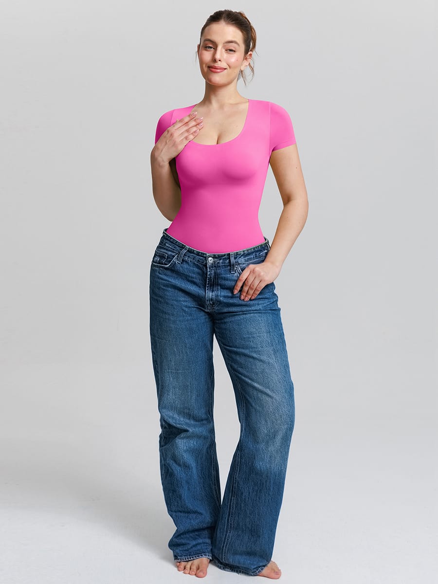 Seamless Tummy Control Bodysuit – Scoop Neck 3