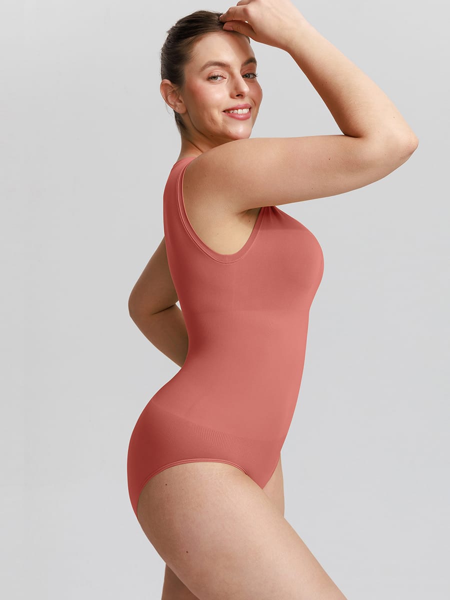 Seamless Tummy Control Bodysuit – Crew Neck 25