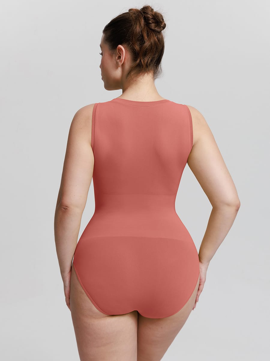 Seamless Tummy Control Bodysuit – Crew Neck 28