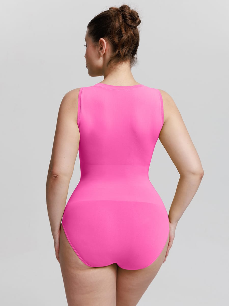 Seamless Tummy Control Bodysuit – Crew Neck 15