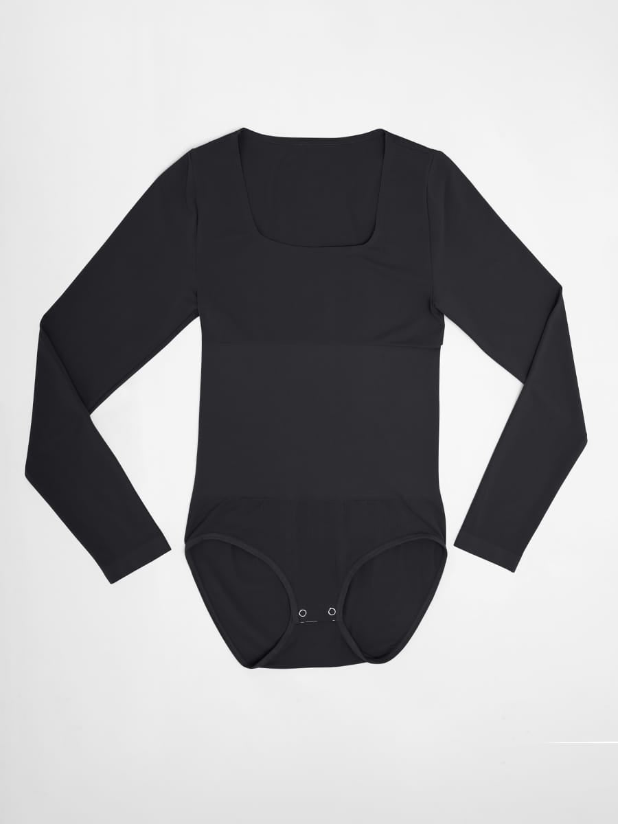 Seamless Scoop Neck Tummy Control Briefs Bodysuit 4
