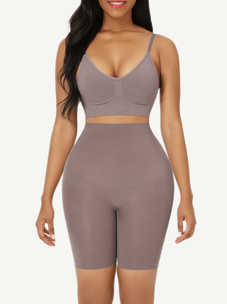 High-Waist Seamless Butt Lifter Shorts Light Skin 1