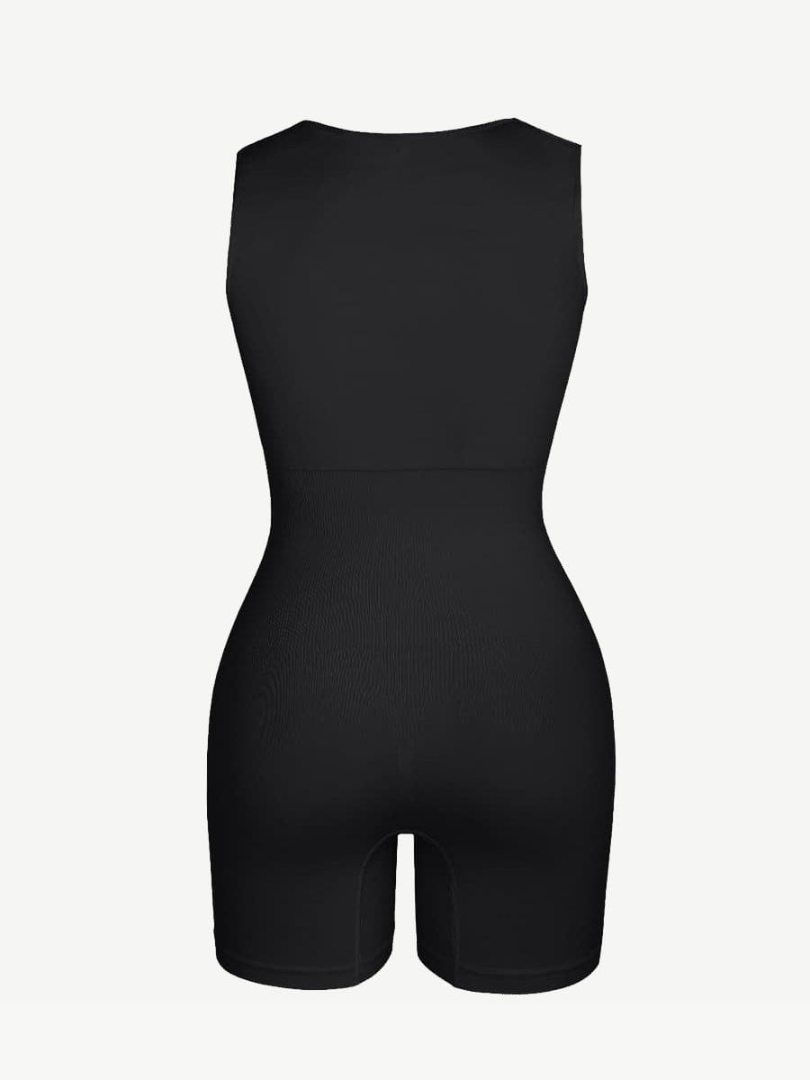 Eco-Friendly Inverted T-Strap Waist Shaping Jumpsuit 2