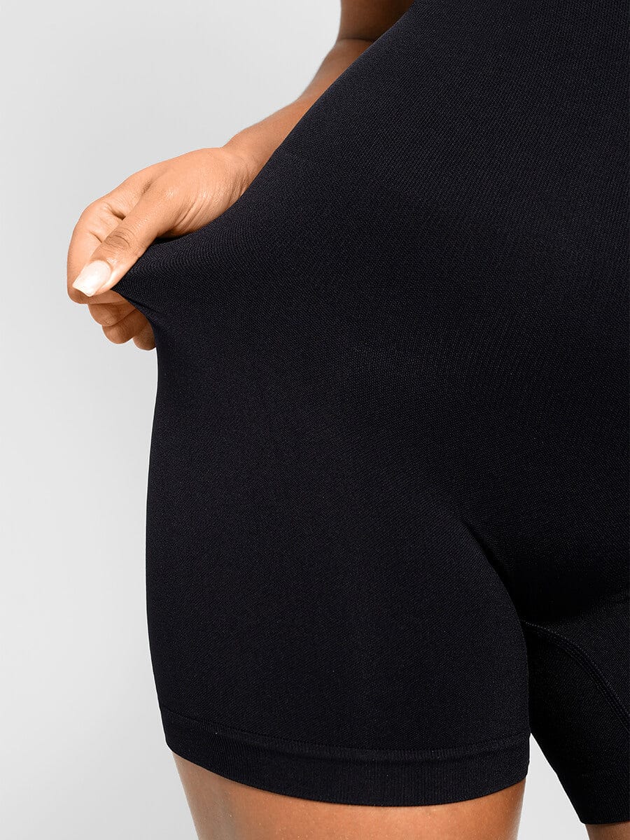 Round Neck U-Back Bodysuit With Removable Cups 13