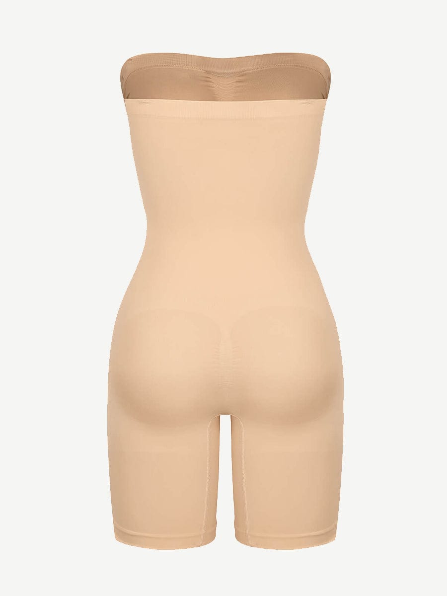 Strapless Butt-Lifting Tummy Control Shapewear Light Blue 2