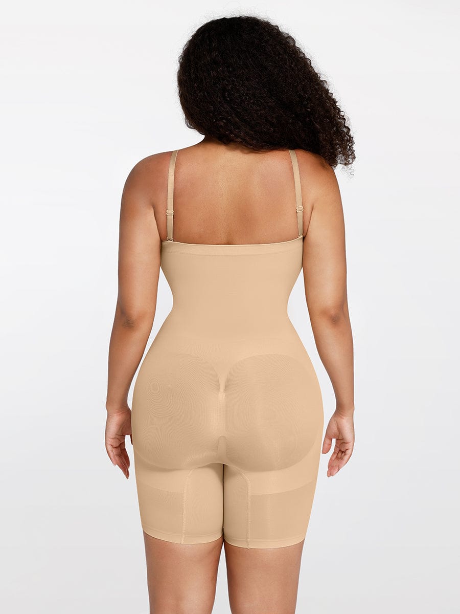 Strapless Butt-Lifting Tummy Control Shapewear Dark Red 4