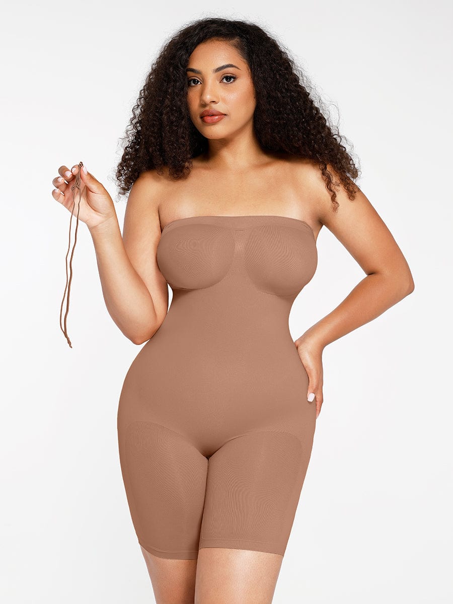 Strapless Butt-Lifting Tummy Control Shapewear Black 1