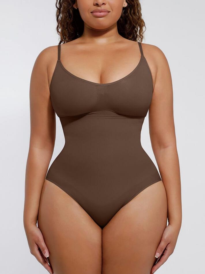 Tighten-the-Abdomen One-Piece Shapewear Briefs Light Skin 3
