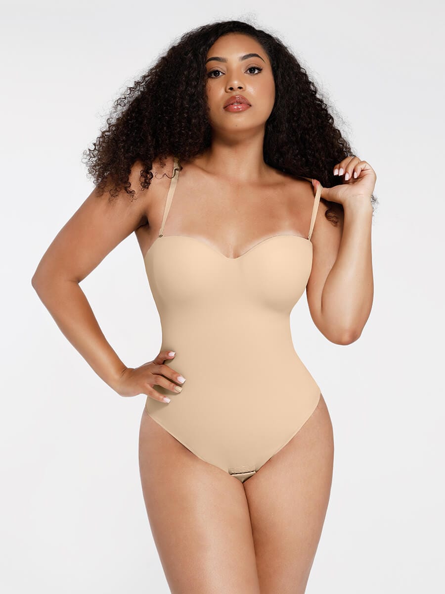One-Piece Underwire Strapless Shaping Bodysuit 10