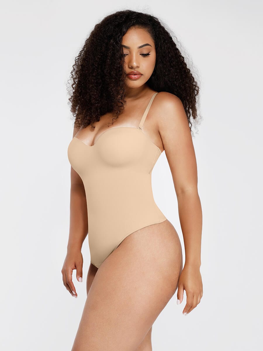 One-Piece Underwire Strapless Shaping Bodysuit 11