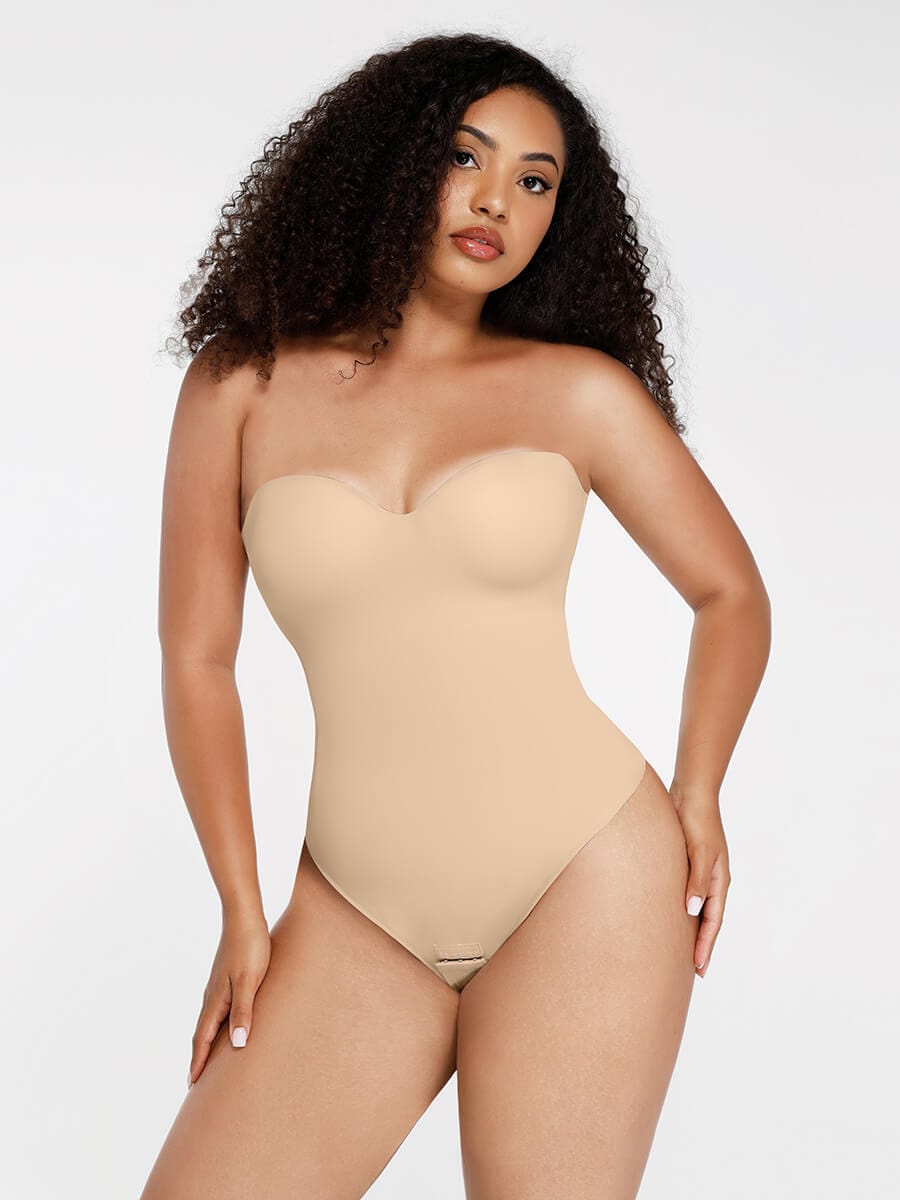 One-Piece Underwire Strapless Shaping Bodysuit 7