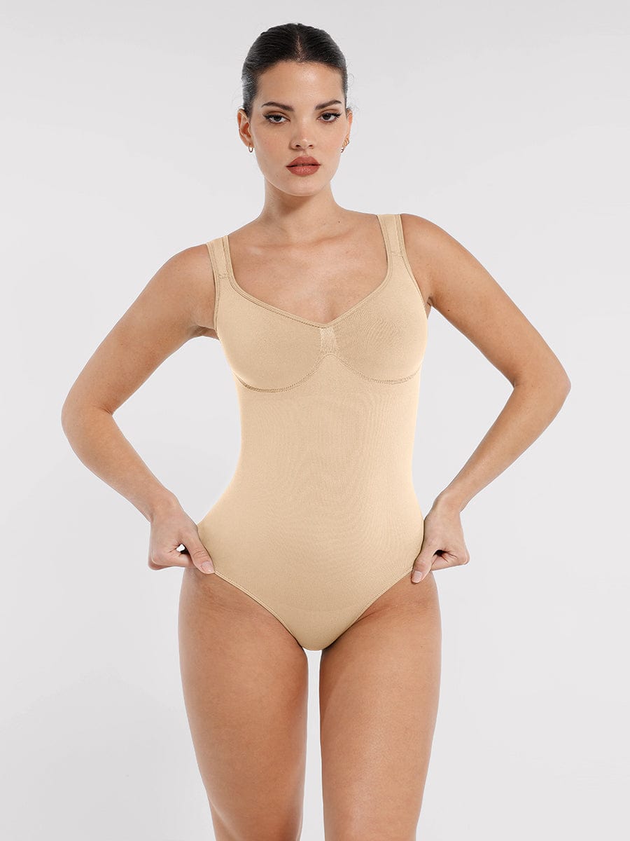 Diamond Neck Bust Support Panty Bodysuit 24
