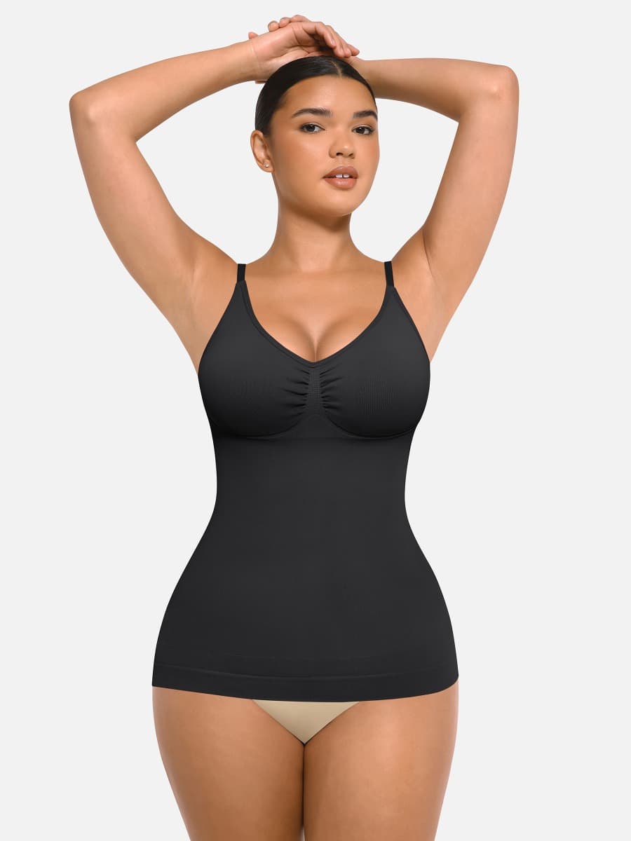 Postpartum Bust Support Shaping Tank Top Black 4