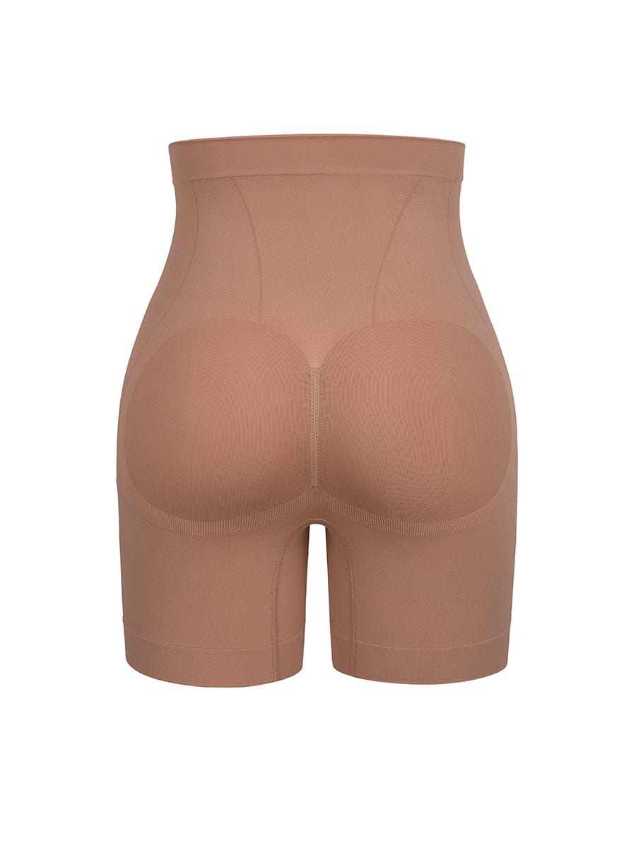Seamless Mid-Waist Tummy Control Boyshorts Light Skin 3